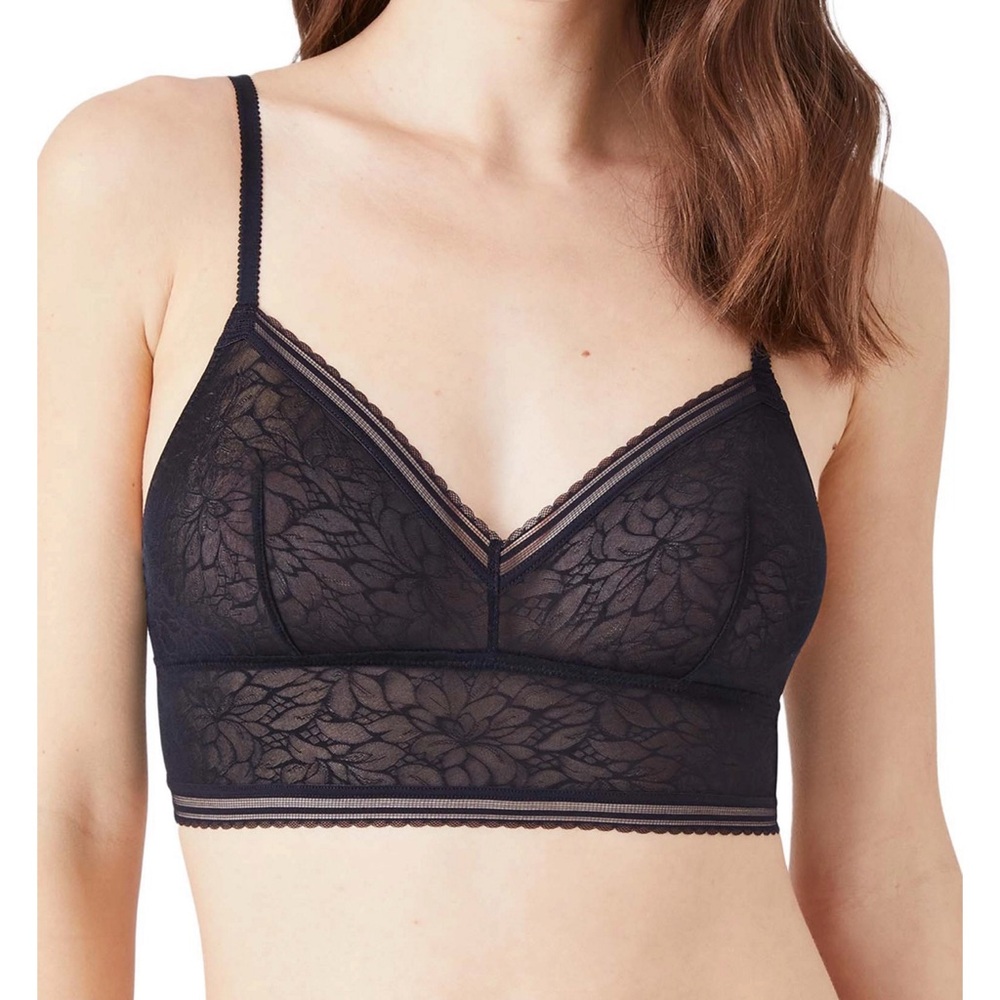 NWT B.Tempt’d Floral Lace Bralette in Black size XL